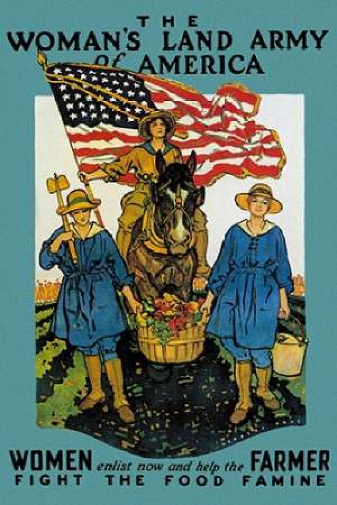The Womans Land Army of America Canvas Art - Unknown (12 x 18)
