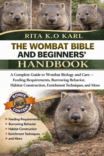 The Wombat Bible and Beginners' Handbook: A Complete Guide to Wombat Biology and Care - Feeding Requirements, Burrowing , (Paperback)
