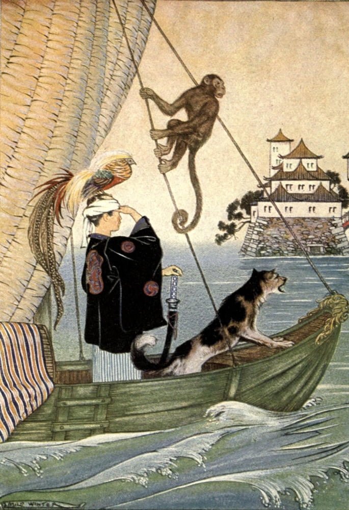 The Wonder Garden 1919 It sped over the waves Canvas Art - Milo Winter (24 x 36)