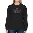 thumbnail image 1 of The Wonder Years Logo Sweatshirt Women -T-Line Designs, Female XX-Large, 1 of 4