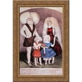 thumbnail image 1 of The Wonderful Albino Family 24x18 Gold Ornate Wood Framed Canvas Art by Currier and Ives, 1 of 2