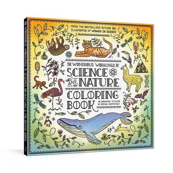 The Wondrous Workings of Science and Nature Coloring Book: 40 Line Drawings to Color, (Paperback)