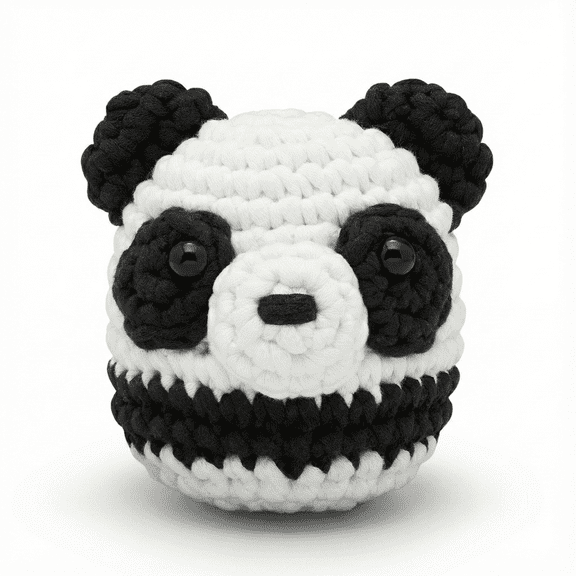 The Woobles Beginner Crochet Amigurumi Kits - Bao Bao the Panda