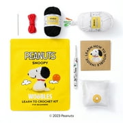 The Woobles Beginner Crochet Amigurumi Kit   Snoopy, Learn to Crochet Character Craft Kit for Kids and Adults