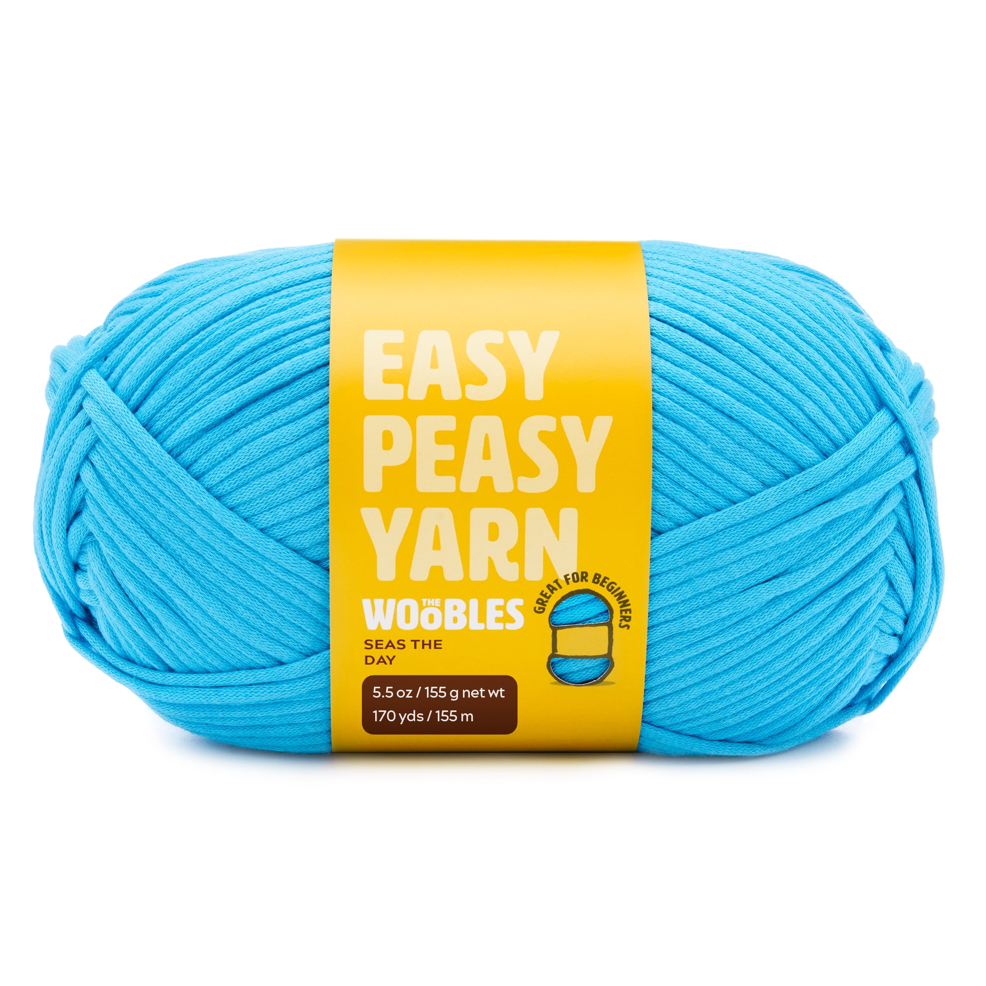 The Woobles Easy Peasy Yarn™ Seas the Day (Blue)