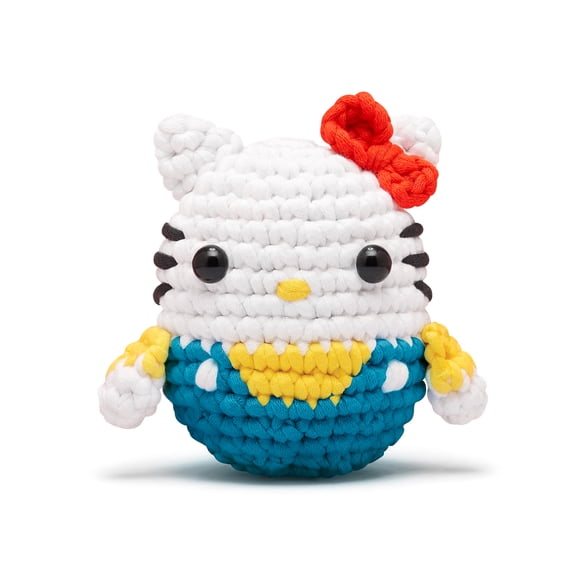 The Woobles Hello Kitty Crochet Beginner Kit with Guides and Videos