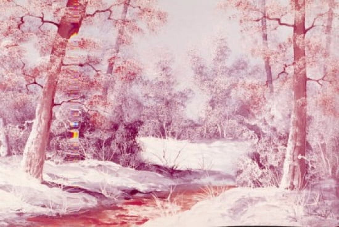 The Wood in Winter by Eric Neuhold 20th Century Canvas Art - Eric Neuhold (18 x 24)