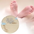 thumbnail image 1 of The Wooden Birth Announcement Board "Peace" Is A Commemorative Board On Which You Can Engrave The Baby'S Name and Date Of Birth, 1 of 9