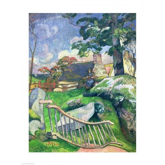 The Wooden Gate Poster Print by Paul Gauguin - 18 x 24 in.
