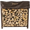thumbnail image 1 of The Woodhaven 3 Foot Indoor Outdoor Brown Firewood Storage Rack, 1 of 4