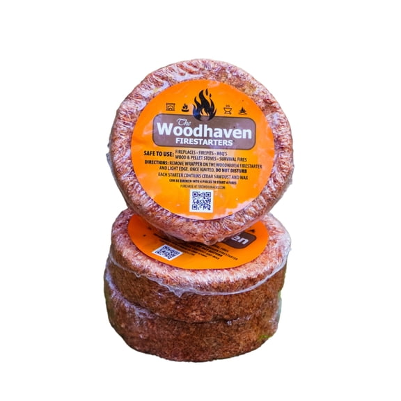 Cedar Fire Starters 12, 50 100 Count Woodhaven