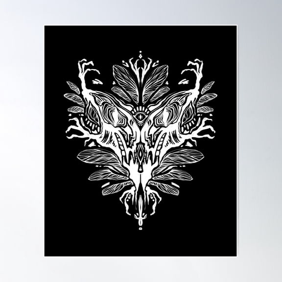 The Woodland Creature - White Poster Wall Art, Modern Wall Decor For Living Room Bedroom, 8x12 UNFRAMED