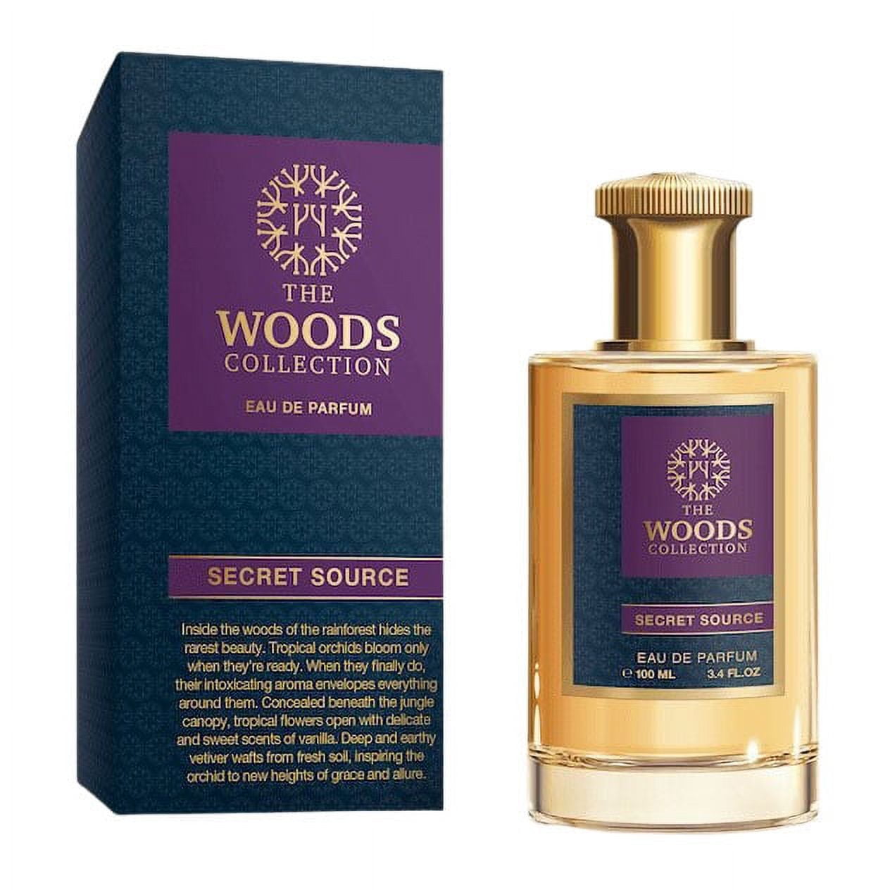 The Woods Collection Secret Source Eau De Parfum Spray (Unisex) By The Woods Collection - 3.4 oz The Woods Collection Secret Source Eau De Parfum Spray (Unisex) By The Woods Collection - 3.4 oz
