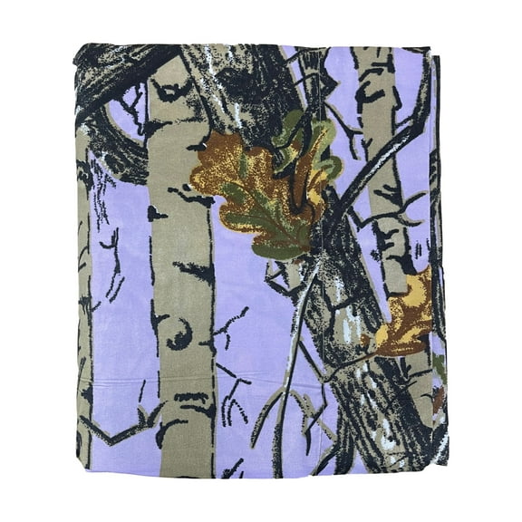 The Woods Lavender Camo Woodland 6 Pc Sheet Set, King Bed Microfiber Sheets