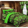thumbnail image 1 of The Woods Twin Biohazard Green 3pc sheet set, 1 of 2