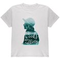 thumbnail image 1 of The Woods are Calling Pine Forest Girl Youth T Shirt White Youth X-SM, 1 of 1