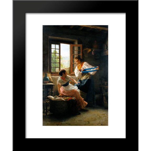The Wool Winders 20x24 Framed Art Print by Giovanni Battista Torriglia