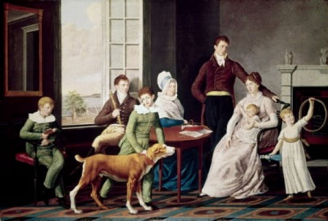 The Woolsey Family William Von Moll Berczy (1748-1813 Canadian) Canvas Art - William Von Moll Berczy (18 x 24)