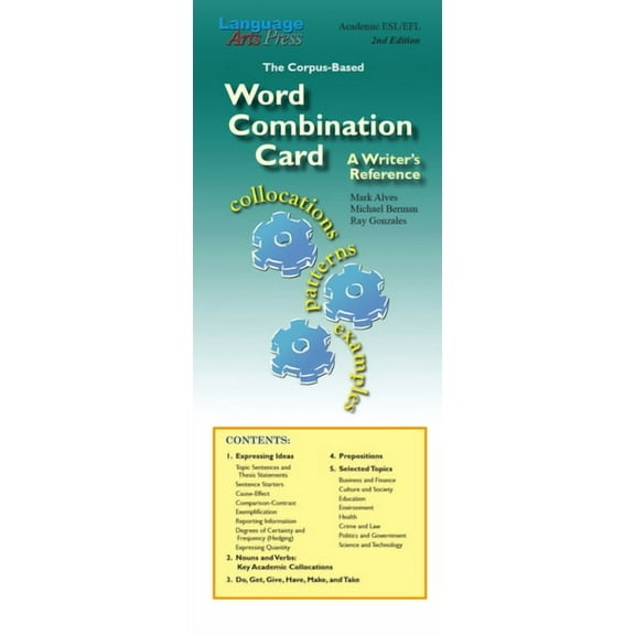 The Word Combination Card : A Writer's Reference (Edition 2) (Sheet map, folded)