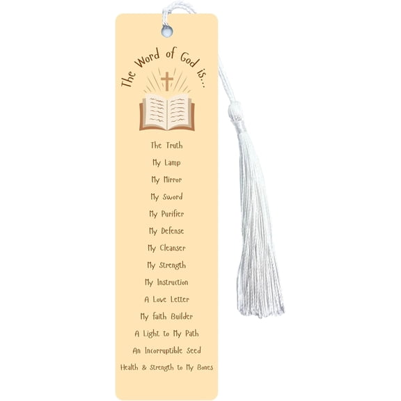 The Word of God Metal Bookmark (English, Single)