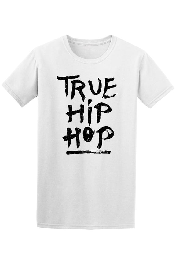 The Words True Hip In Ink Style T-Shirt Men -Image by Shutterstock, Male Medium