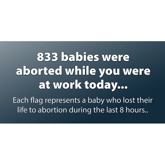 The Work Day Display Pro-Life Vinyl Sign