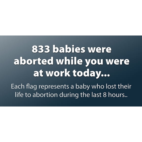 The Work Day Display Pro-Life Vinyl Sign