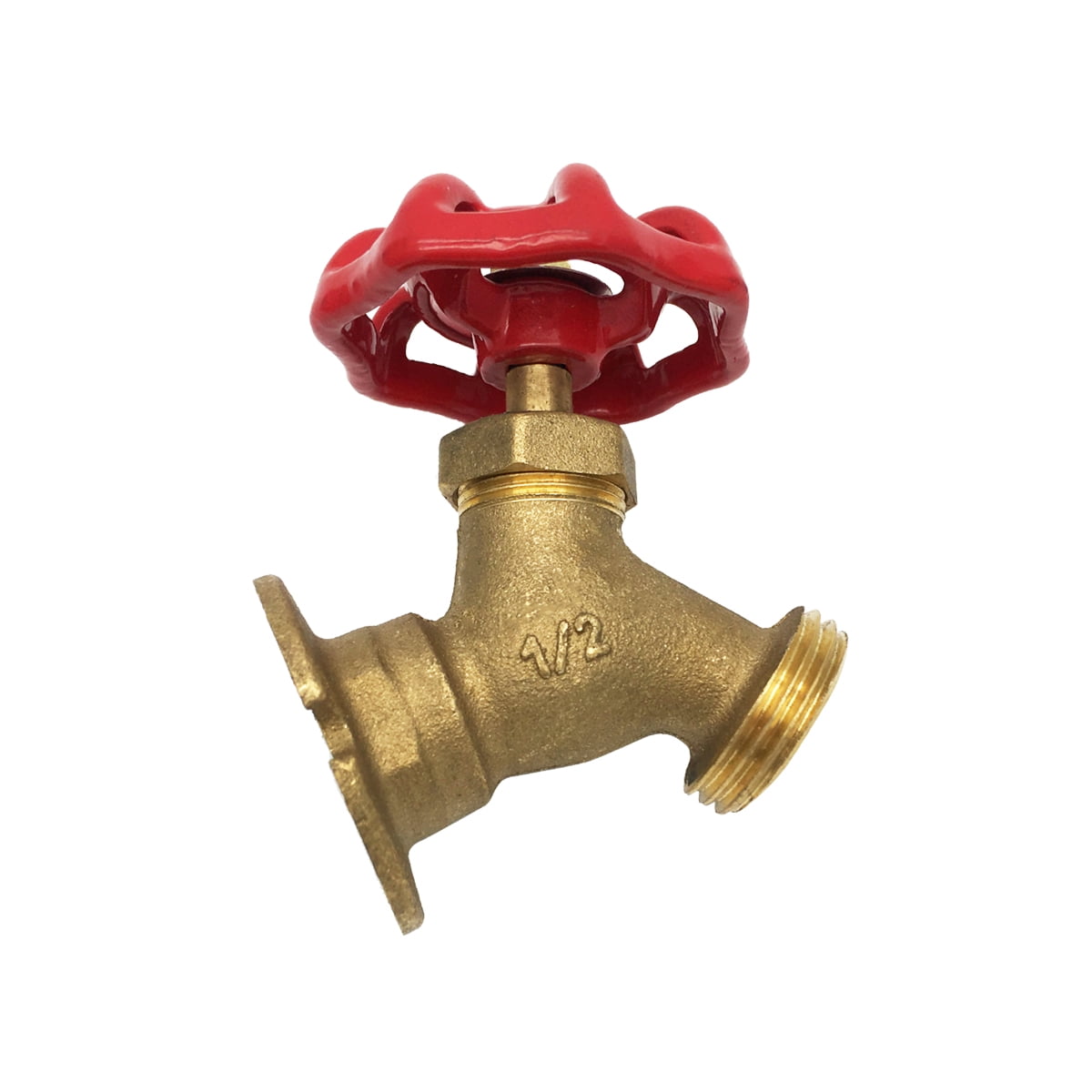 The Works LFBV182, Brass 1/2 in. FIP x 3/4 in. MHT Threaded Sillcock Valve