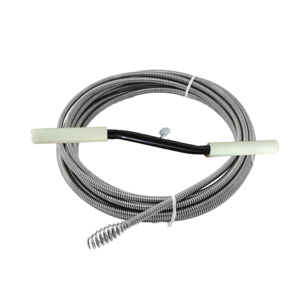 The Works PL171206, 15 ft, Silver Manual Auger Drain Snake Heavy Duty