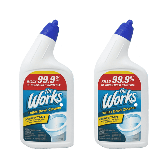 The Works Toilet Bowl Cleaner 24 oz Heavy Duty Rust & Lime 2 Pack