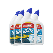 The Works Toilet Bowl Cleaner 24 oz   Heavy Duty Rust & Lime 4 Pack