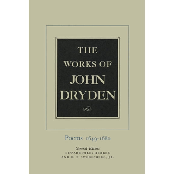 Pre-Owned The Works of John Dryden: Poems, 1649-1680 (Hardcover) 9780520003583