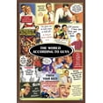 thumbnail image 1 of The World According to Guys Wall Poster, 14.725" x 22.375", Framed, 1 of 3