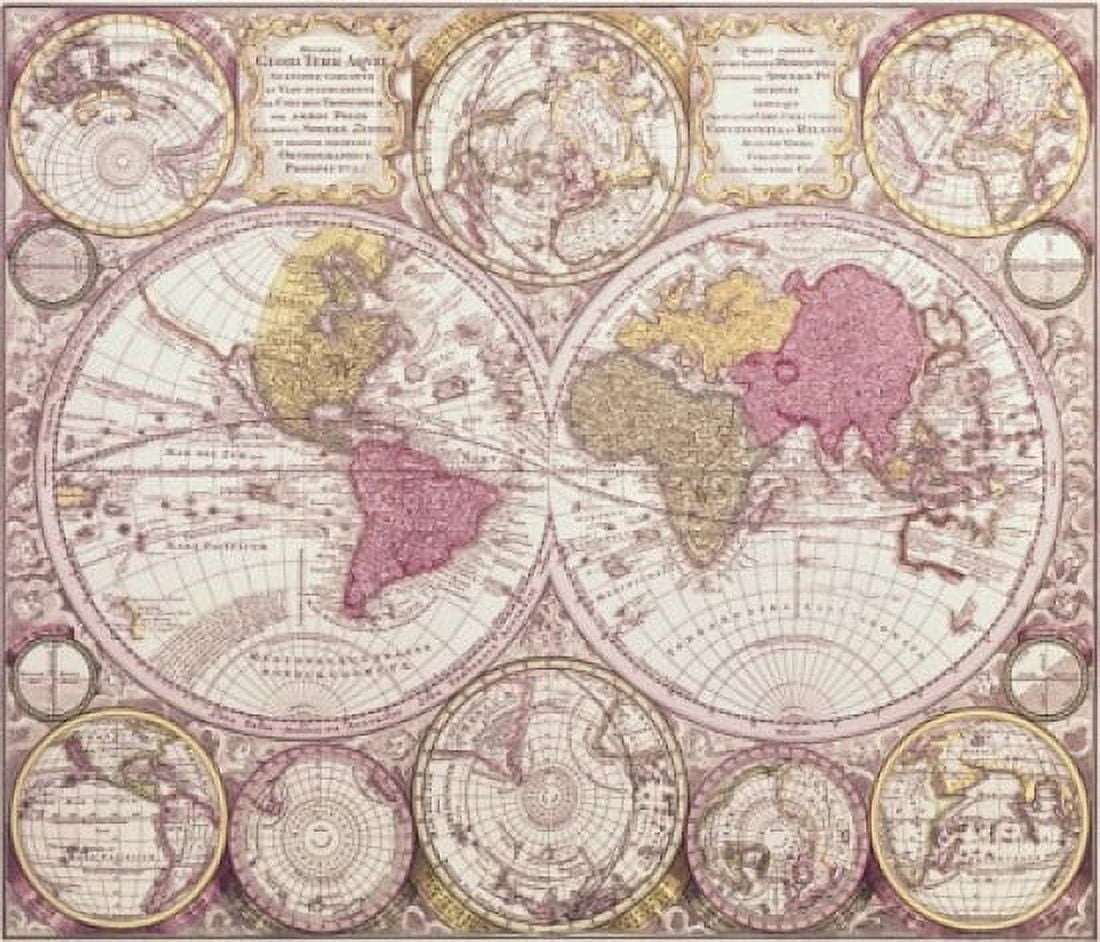 The World C 1750 Maps Canvas Art -  (18 x 24)