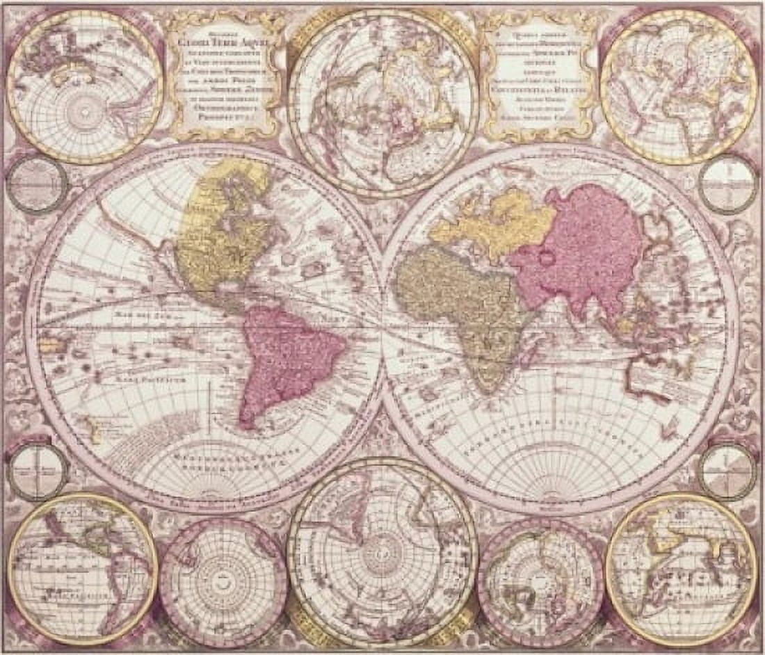 The World C 1750 Maps Canvas Art -  (24 x 36)