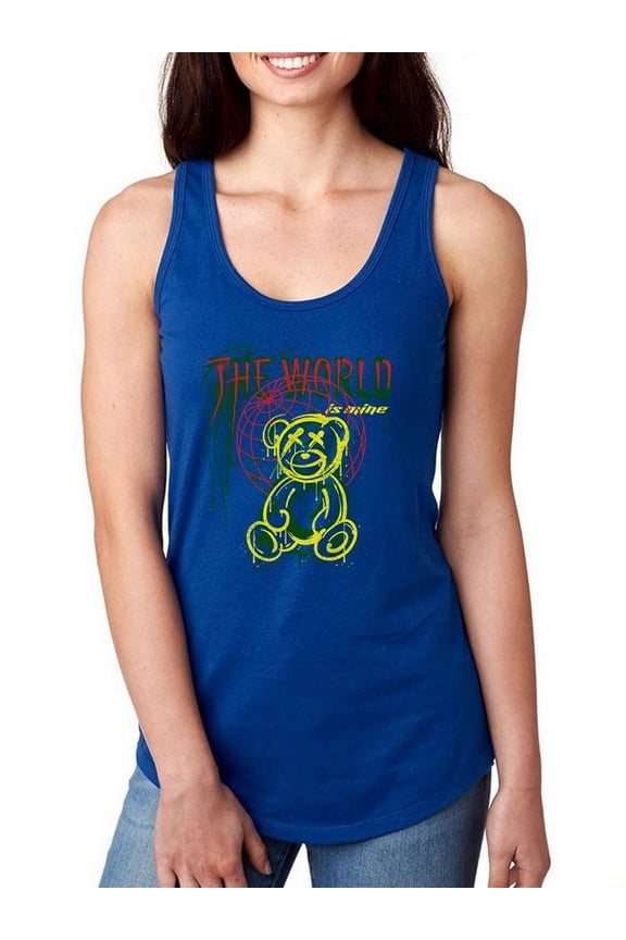 The World Is Mine Racerback Tank Women -Image by Shutterstock, Female Large