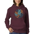 thumbnail image 1 of The World Is Yours Groovy Style Hoodie Women -Image by Shutterstock, Female Large, 1 of 4