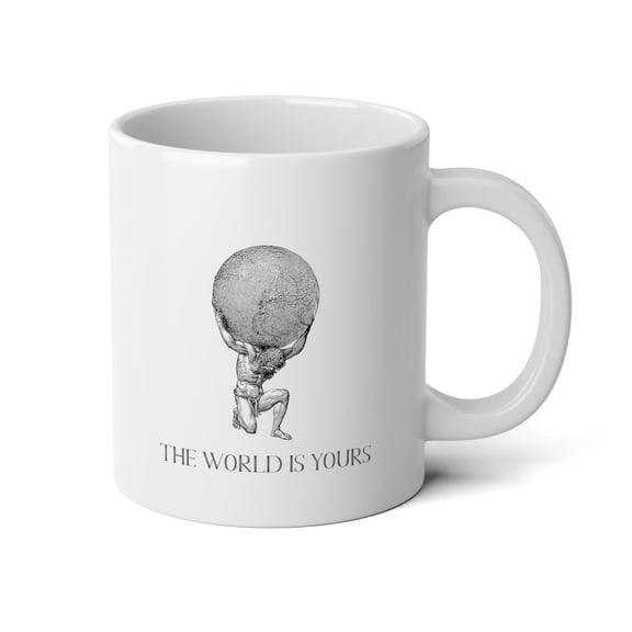 The World Is Yours II | Atlas Mug - 20oz, White
