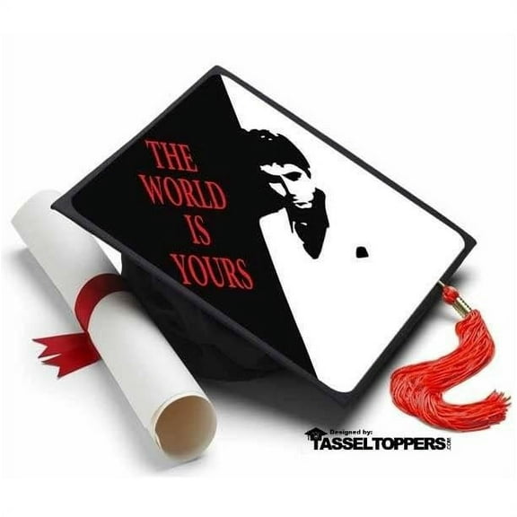 The World Is Yours - Scarface Grad Cap Tassel Topper