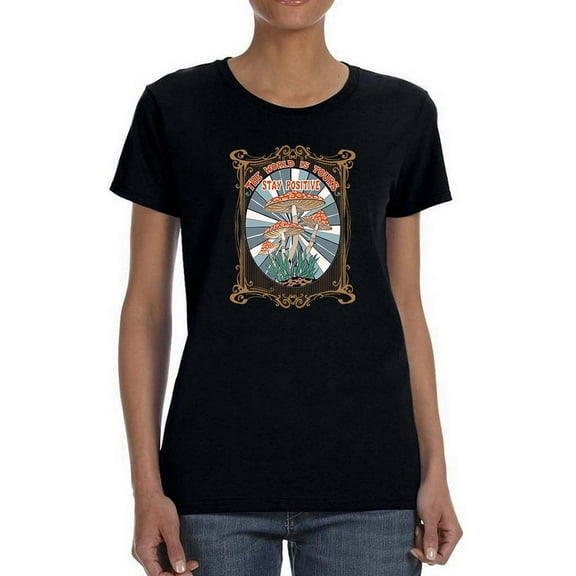 The World Is Yours Shaped T-Shirt Women -Image by Shutterstock, Female x-Large