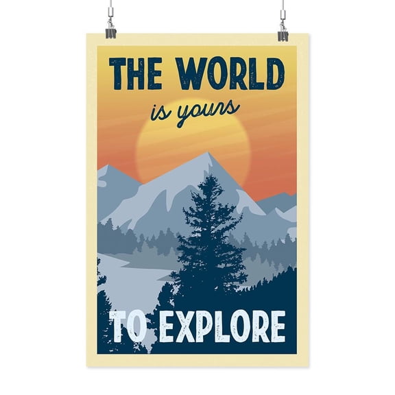 The World Is Yours To Explore Poster - Smartprints Designs,