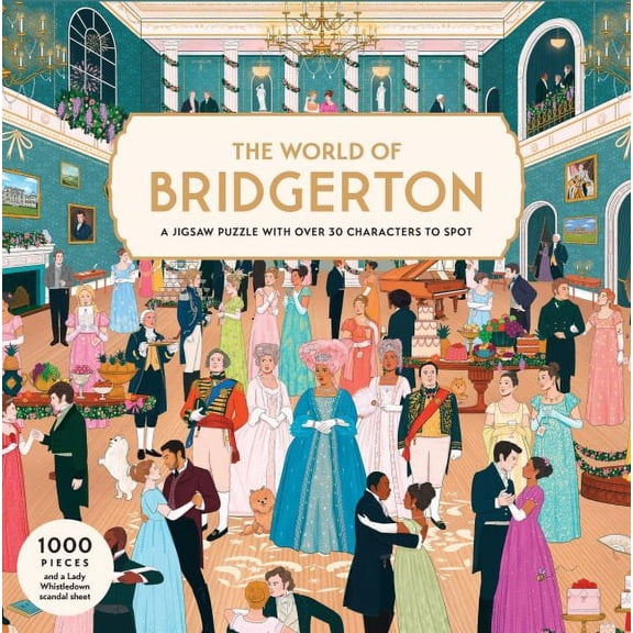 The World of Bridgerton 1000 Piece Puzzle : A 1000-piece jigsaw puzzle with over 30 characters to spot (Jigsaw)