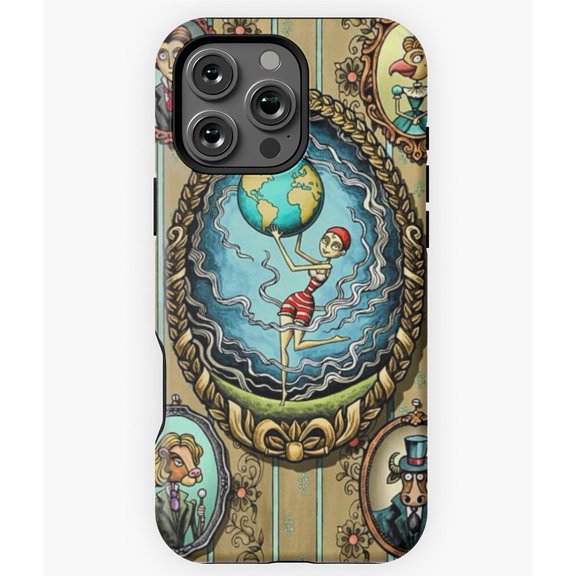 The World Tarot Card Design Phone Case for iPhone 16 15 14 13 12 11 Pro Max