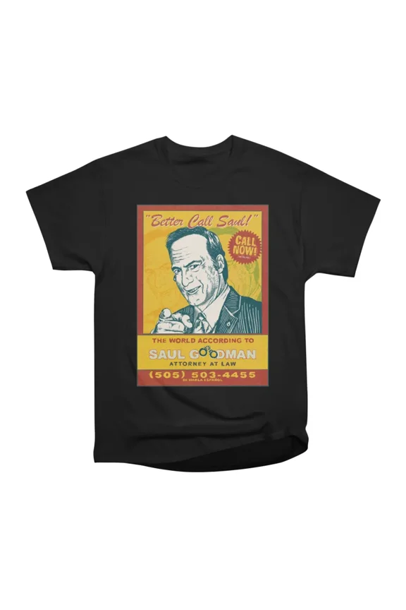 The World according to Saul Goodman T-Shirt Tee Gift For Him Merch For Her Apparel For Fri