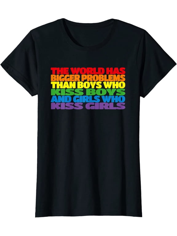 The World has Bigger Problems Gay Pride LGBTQ Pride Rainbow T-Shirt