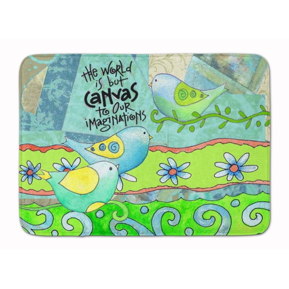 The World is Canvas to our Imagination Machine Washable Memory Foam Mat