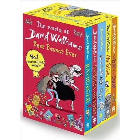 The World of David Walliams Best Box Set Ever 5 Books Set - Ages 7-9 - Paperback