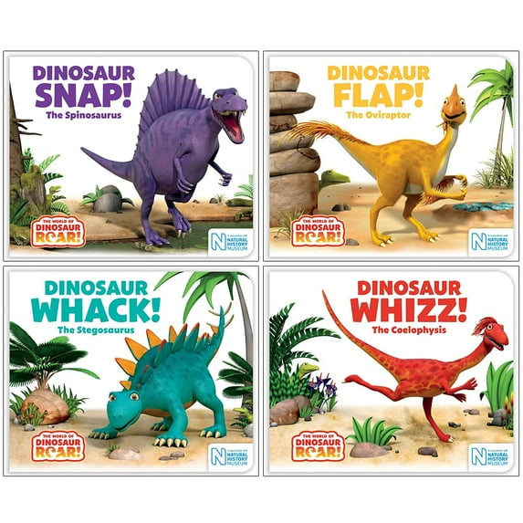 The World of Dinosaur Roar! By Peter & Jeanne Willis 4 Books Set - Ages 3+ - Board Book