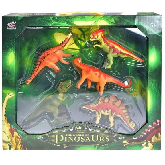 The World of Dinosaurs Play Set Dinosaur Figure 5 Pack Box