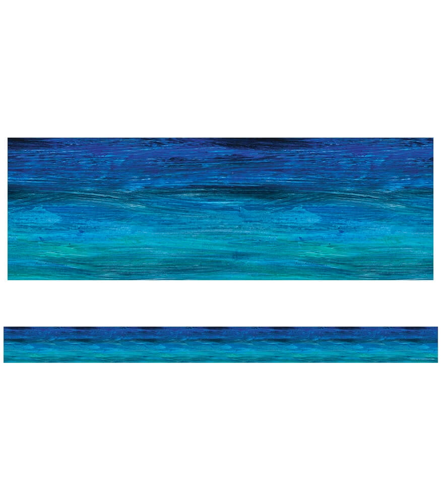 The World of Eric Carle Shades of Blue Straight Bulletin Board Borders ...